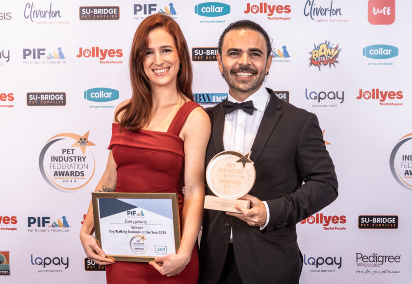 PIF Award Winner. Dog Walking Business of the Year 2023